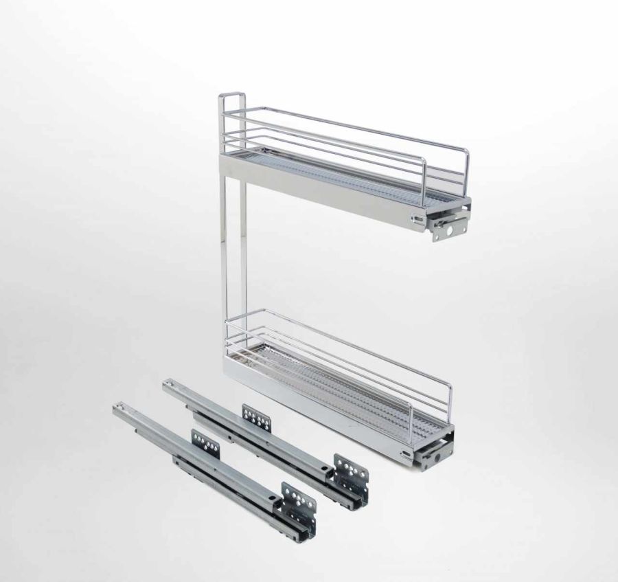 KESSEBÖHMER NO.15 CLASSIC SILVER 3D ÁLLÍTÁSI LEHETŐSÉG 2 POLCOS 
