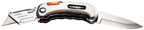 PVC KÉS TRAPÉZ,ZSEBKÉS TOKKAL NEO TOOLS 18mm 