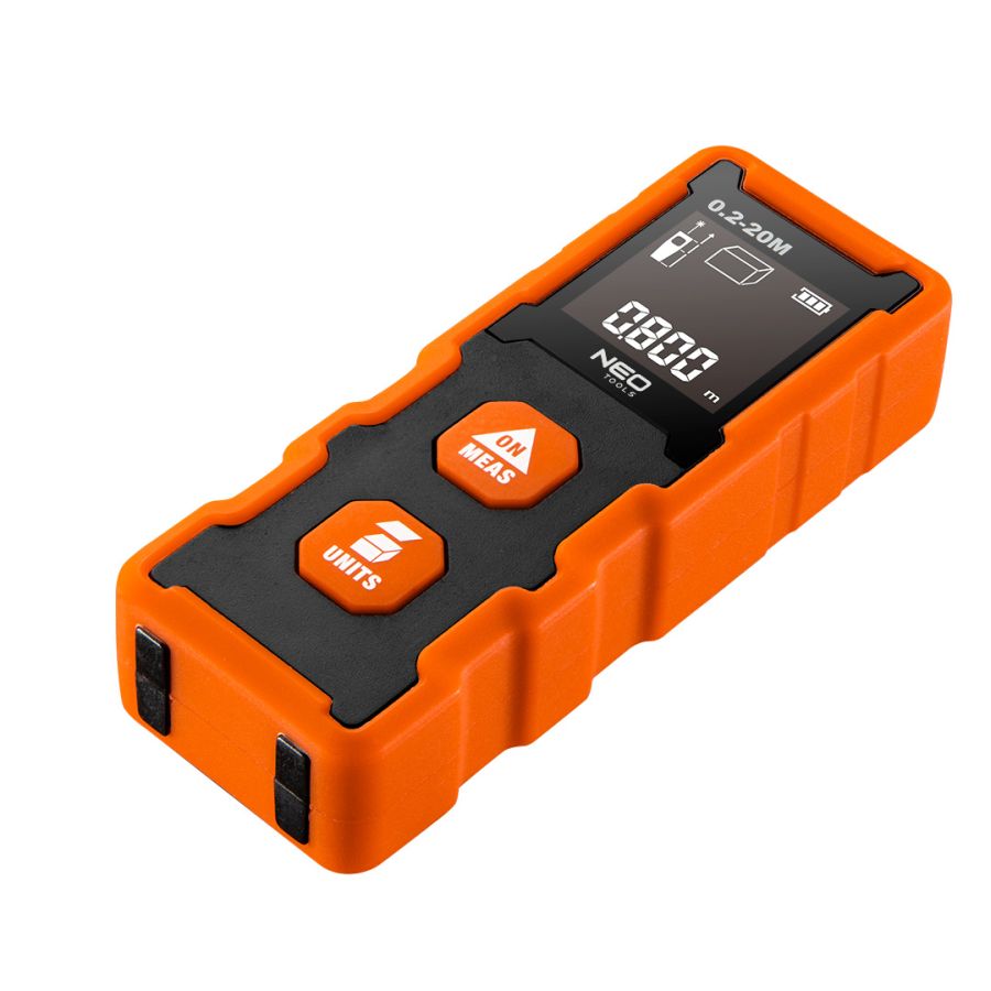 LÉZERES TÁVOLSÁGMÉRŐ NEO TOOLS HATÓTÁV: 20 M 