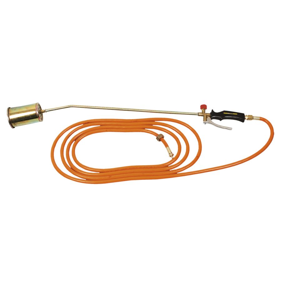 GÁZFORRASZTÓ KÉSZLET TOPEX 60MM (58KW), SZÁR: 50CM, TÖMLŐ: 5M. 
