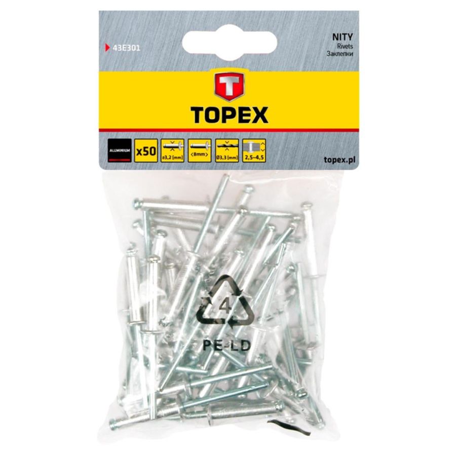POPSZEGECS TOPEX 3,2x8, 50db/csomag 