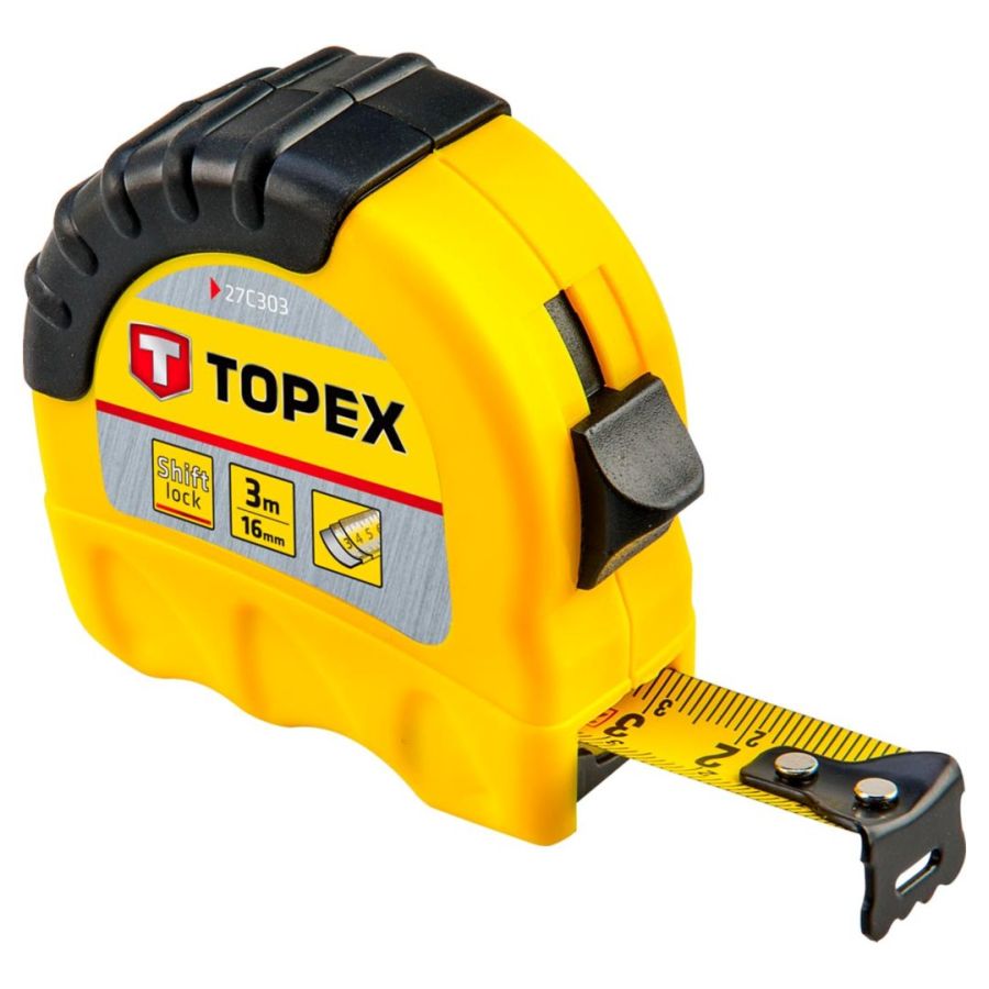 MÉRŐSZALAG SHIFTLOCK TOPEX 3m/16mm 