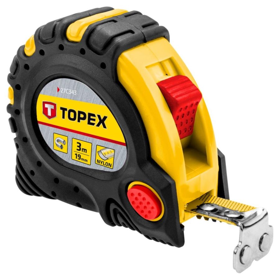 MÉRŐSZALAG MÁGNESES TOPEX 3m/19mm 