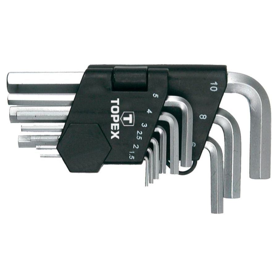 IMBUSZKULCS KÉSZLET TOPEX 9db, 1,5-10mm 