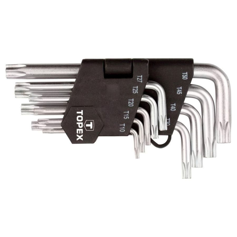 IMBUSZKULCS KÉSZLET TORX TOPEX 9db, T10-50 
