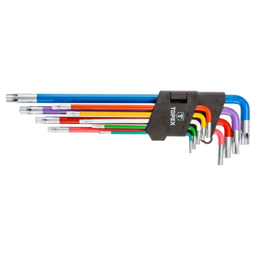IMBUSZKULCS KÉSZLET TORX TOPEX 9db, T10-50 