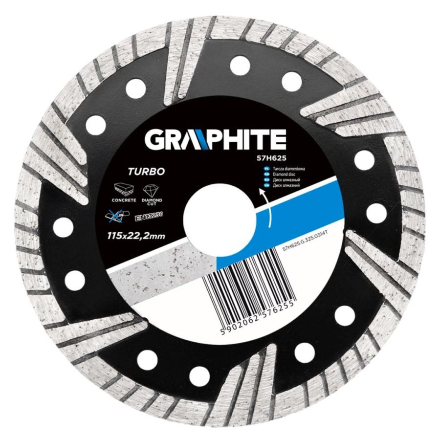 GYÉMÁNT VÁGÓKORONG TURBO GRAPHITE 115mm 