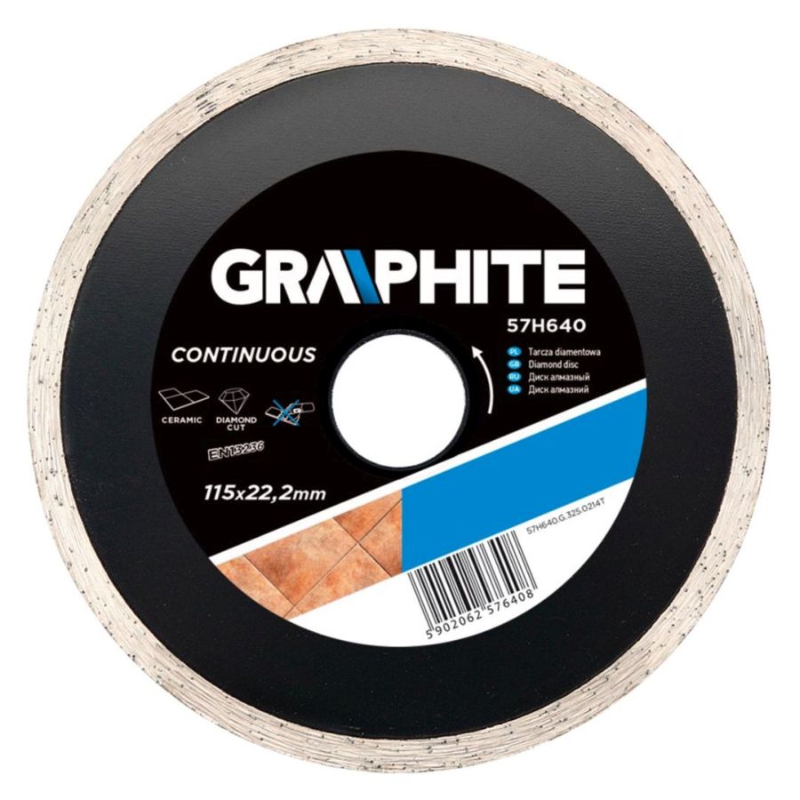 GYÉMÁNT VÁGÓKORONG VIZES GRAPHITE 115mm 
