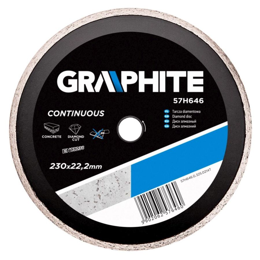 GYÉMÁNT VÁGÓKORONG VIZES GRAPHITE 230mm 
