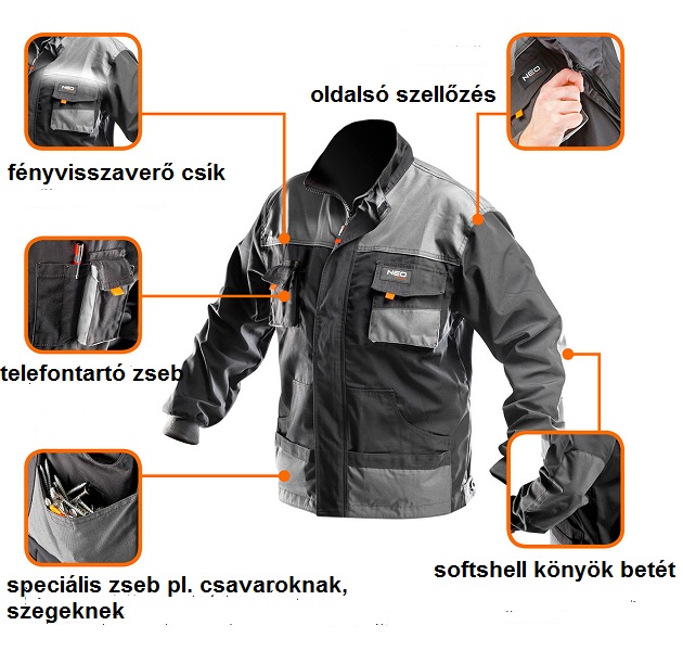 MUNKARUHA KABÁT NEO TOOLS L/52 