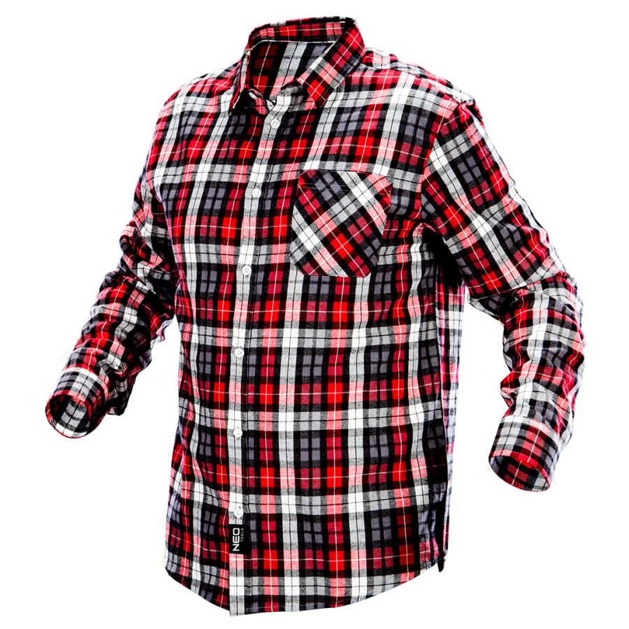 FLANEL ING PIROS-FEKETE-FEHÉR NEO TOOLS M 