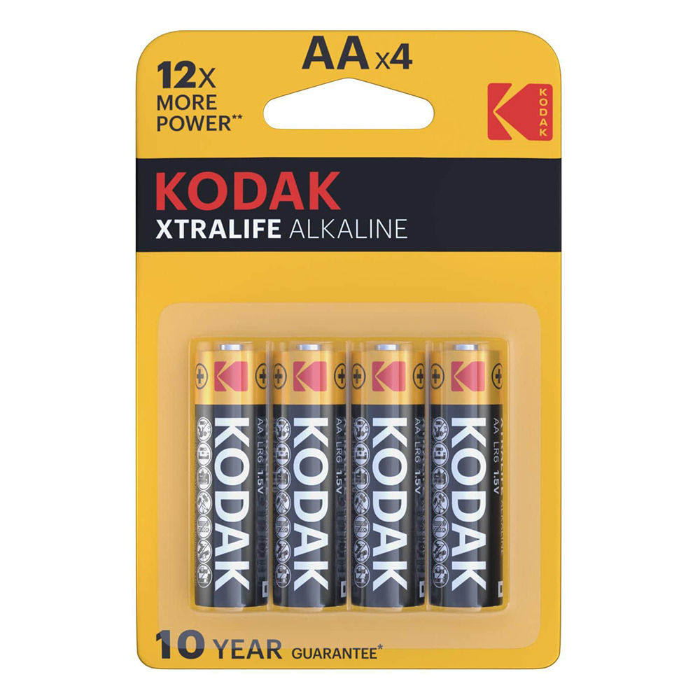 KODAK XTRALIFE ALKÁLI CERUZA ELEM AA, 1,5V, B4 (4db/csomag) 