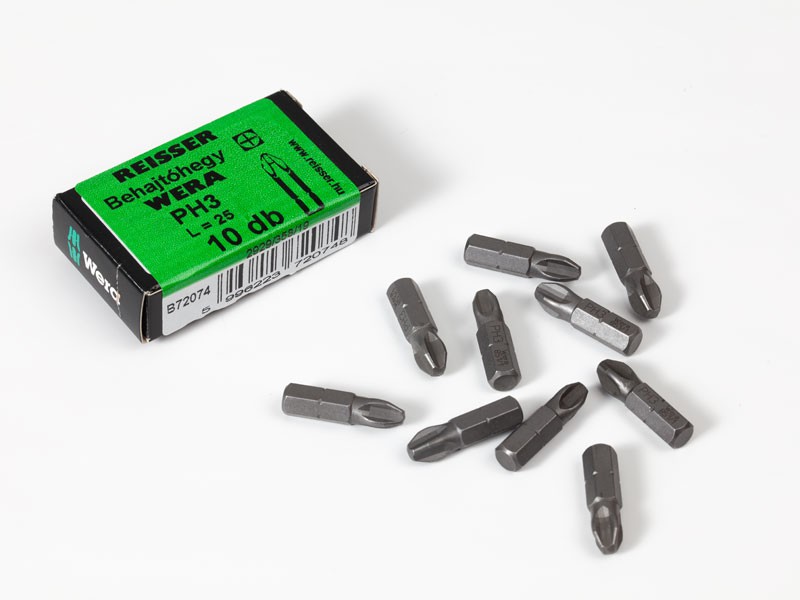 WERA BEHAJTÓHEGY PH3 25mm - 10db/csomag 