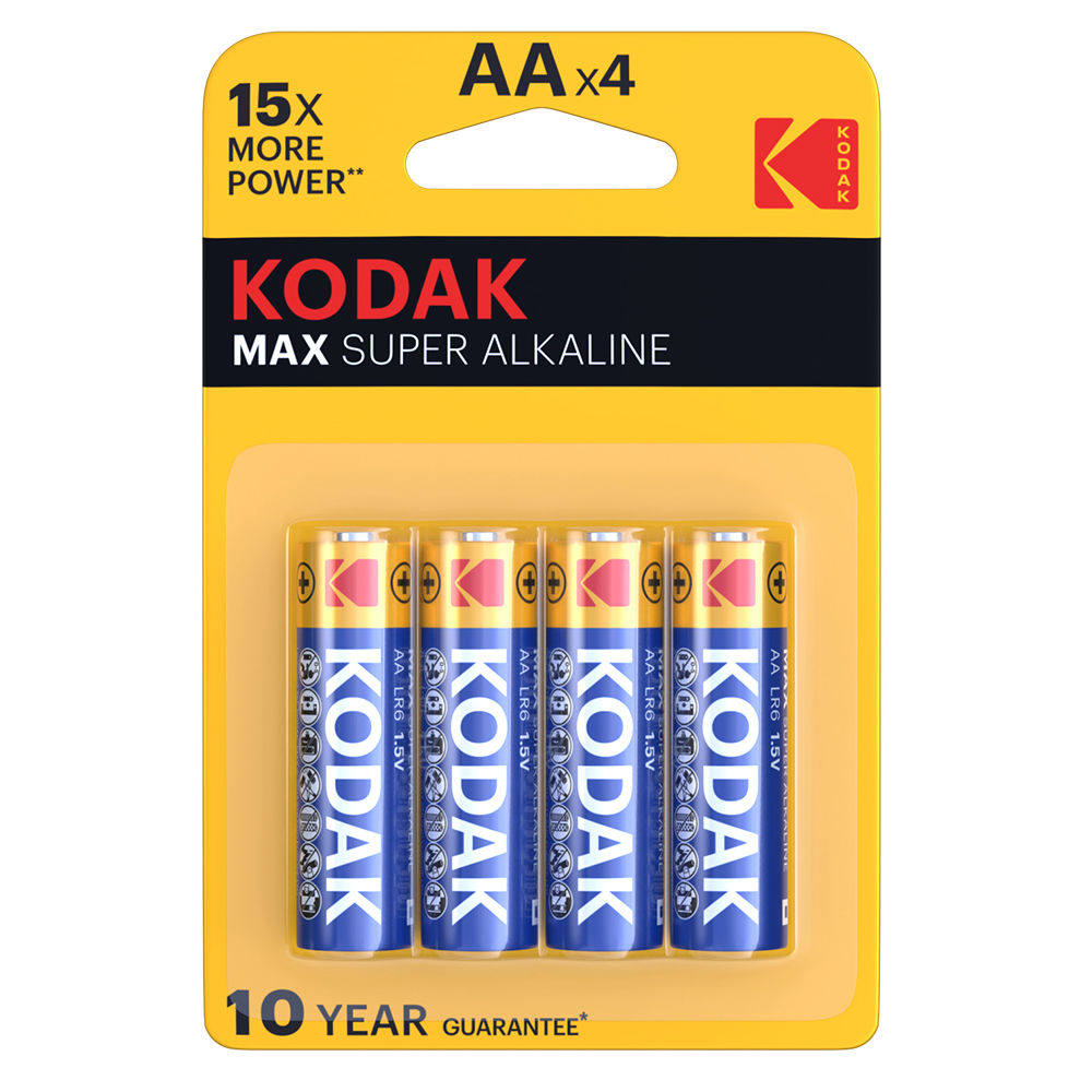 KODAK MAX ALKÁLI MIKRO ELEM 44, 1,5V, B4 (4db/csomag) 