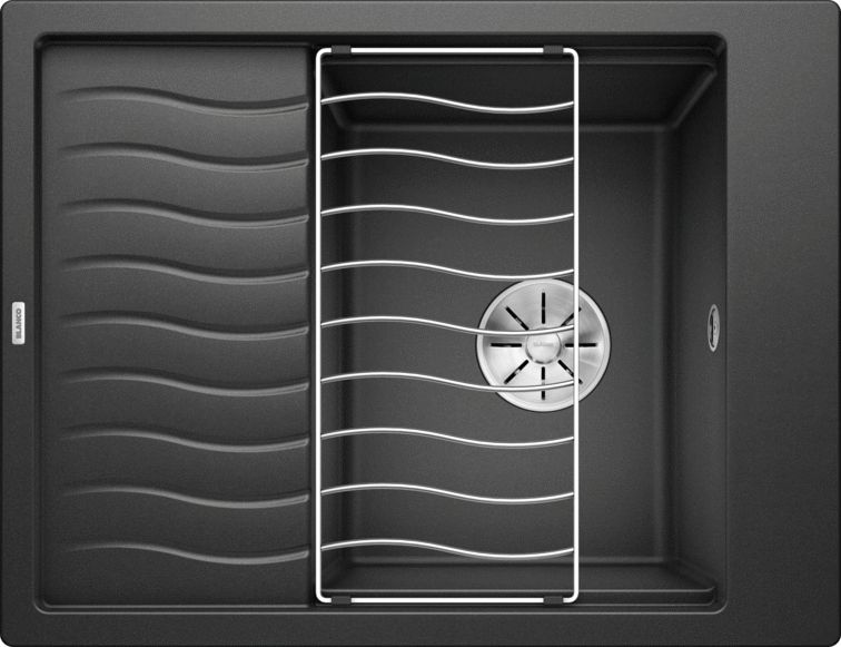 BLANCO ELON 45 S ANTRACIT 650x500mm BLANCO MOSOGATÓ