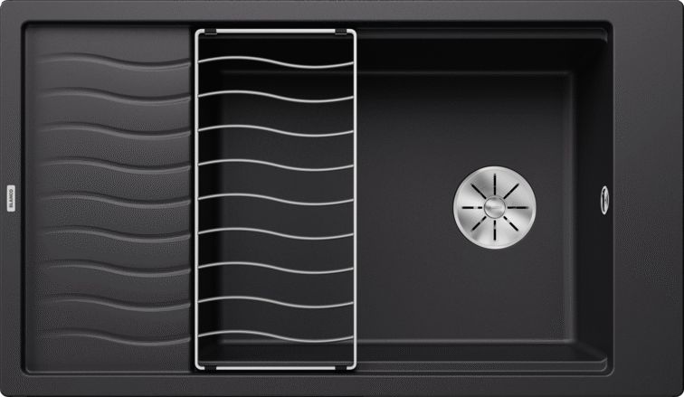 BLANCO ELON XL 8 S FEKETE 860x500mm BLANCO MOSOGATÓ