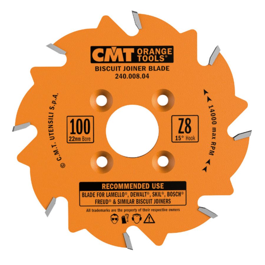 CMT IPARI LAMELLÓ MARÓ SZERSZÁM 100x3,96/3x22+4 Z8 ATB, 240.008.04 