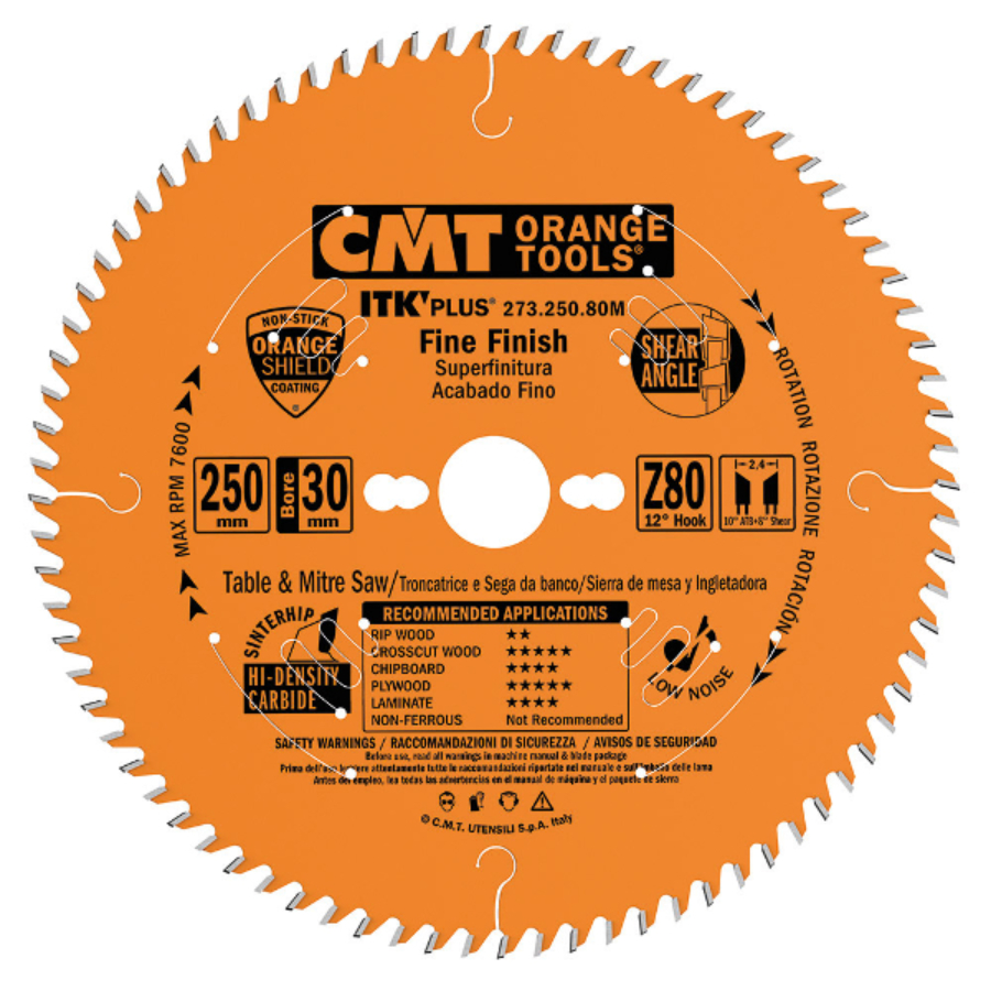 CMT IPARI ITK PLUS HASÍTÓ FŰRÉSZLAP 160x1,8/1,2x20(+16) Z=56, 273.160.56H ATB+SPEAR