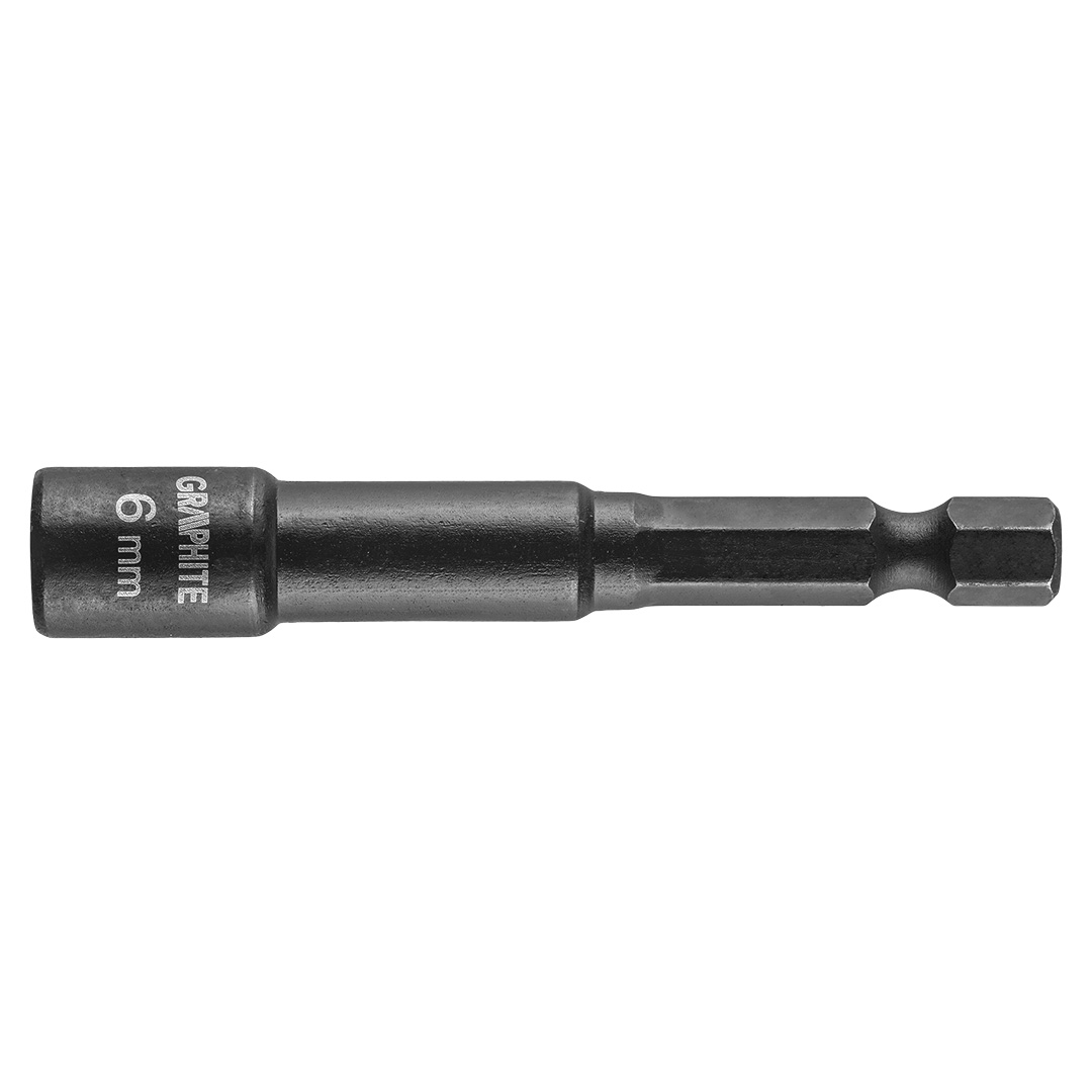 MÁGNESES ÜTVECSAVAROZÓ BIT GRAPHITE 6mm HATLAPÚ 