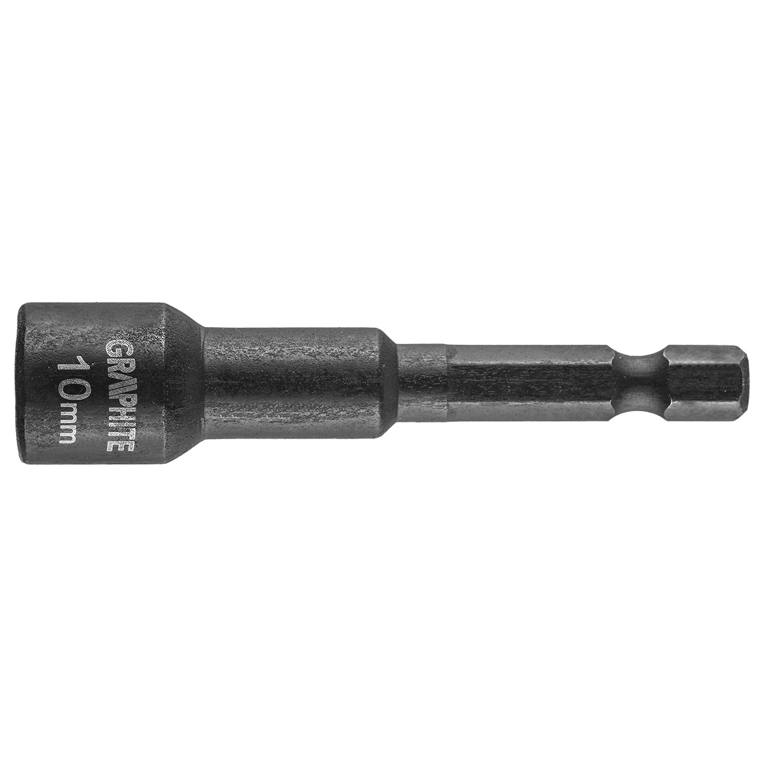 MÁGNESES ÜTVECSAVAROZÓ BIT GRAPHITE 10mm HATLAPÚ 