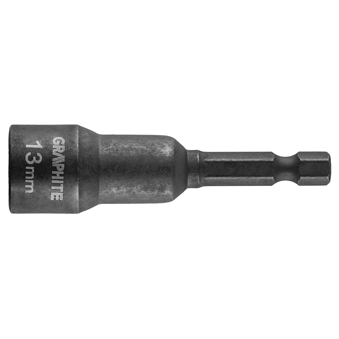 MÁGNESES ÜTVECSAVAROZÓ BIT GRAPHITE 13mm HATLAPÚ 