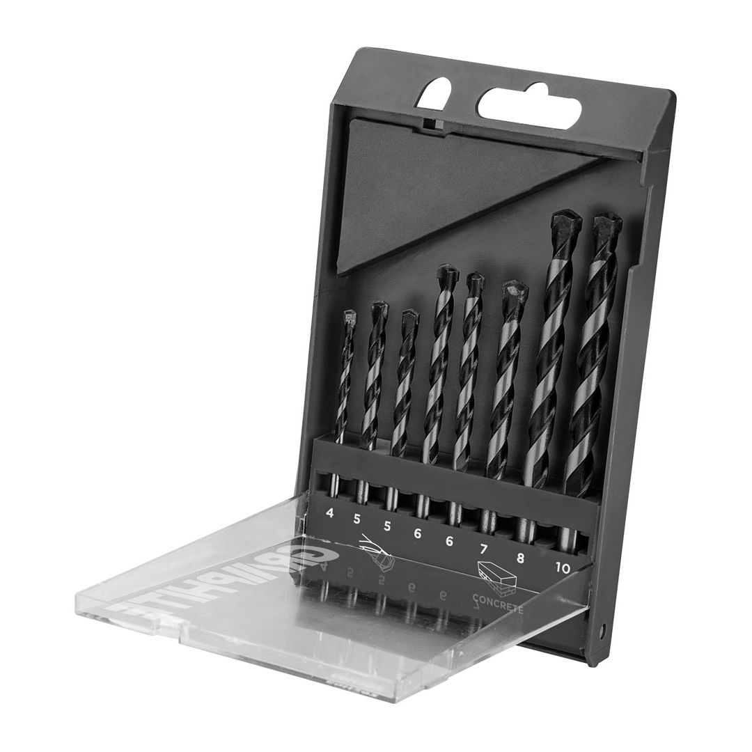 BETONFÚRÓ KÉSZLET GRAPHITE 4, 5, 5, 6, 6, 7, 8, 10mm 