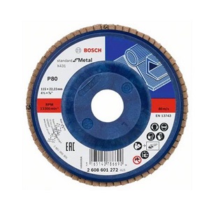 LAMELLÁS TISZTÍTÓKORONG G80 BOSCH 115x22mm 