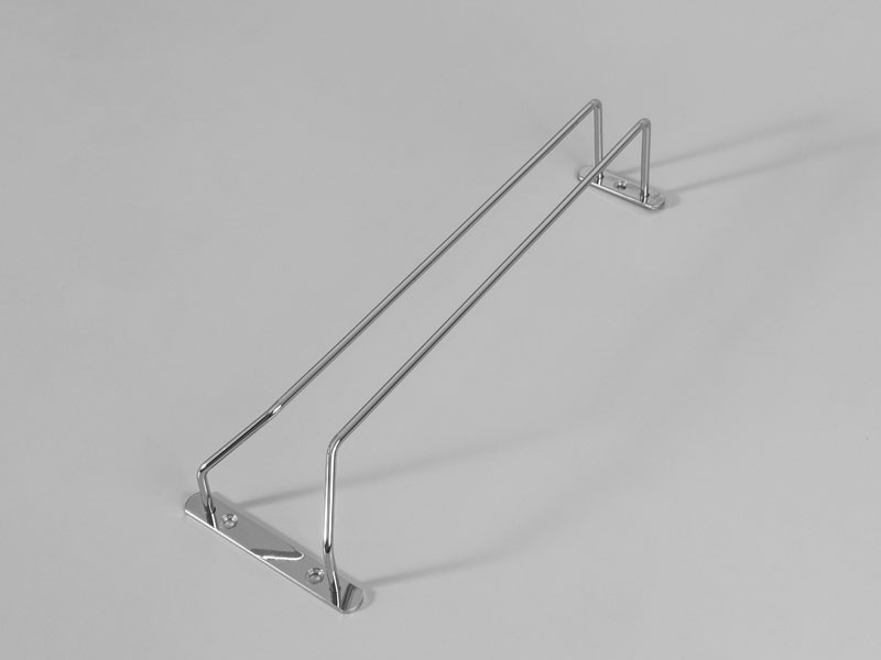 H604A TALPASPOHÁR TARTÓ 1 RÉSZES KRÓM 105x70x340 mm KÜLSŐ FÉMRÁCS