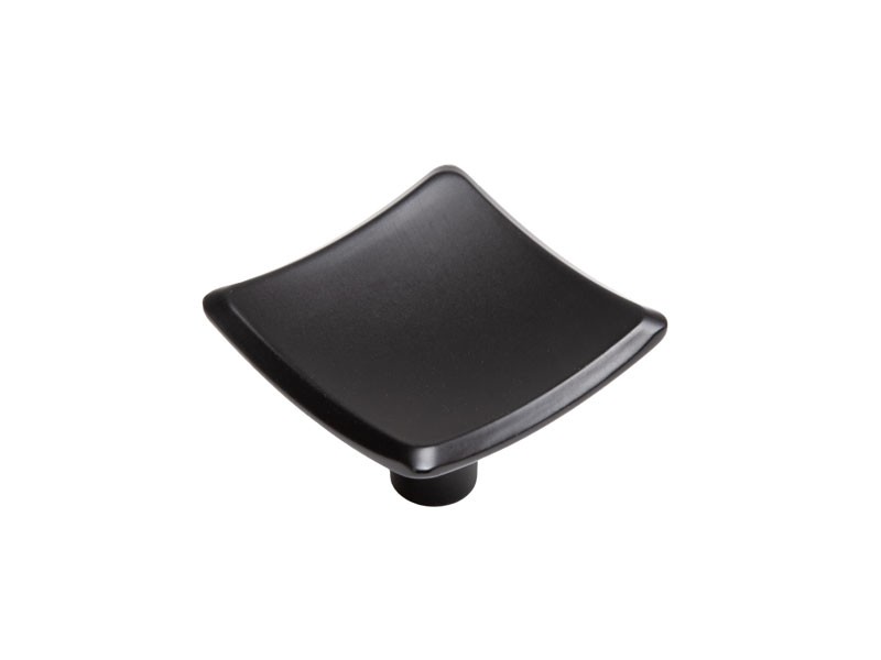 E102-35x35 MATT FEKETE 35mm BÚTORFOGANTYÚ