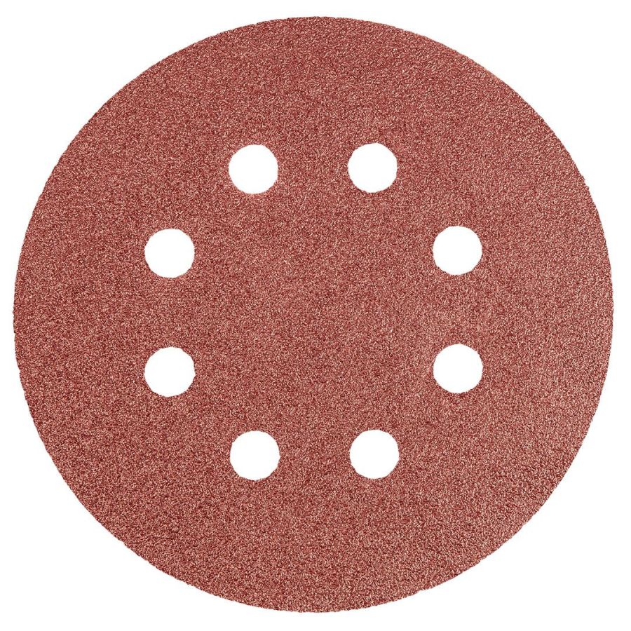 CSISZOLÓPAPÍR TÉPŐZÁRAS GRAPHITE 125mm K80 5db/csomag, 8 lyukas 