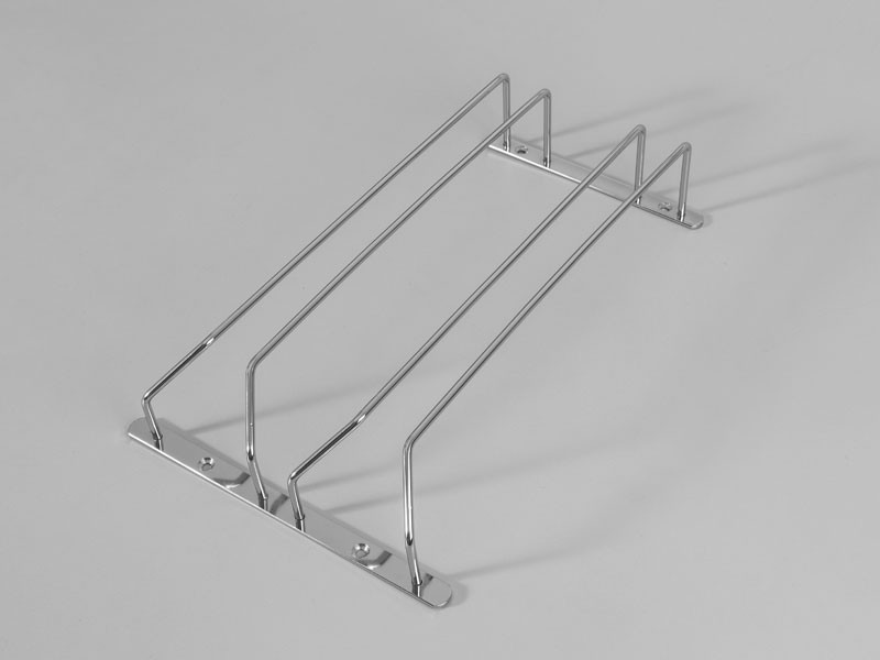 H604B TALPASPOHÁR TARTÓ 2 RÉSZES KRÓM 205x70x340 mm KÜLSŐ FÉMRÁCS