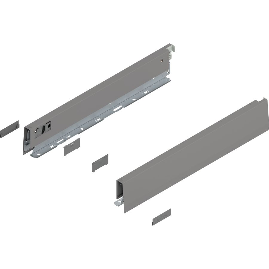MERIVOBOX káva, magasság N (68,5 mm), 470N4002S IG-M NL=400 mm, bal/jobb, takarósapkákkal