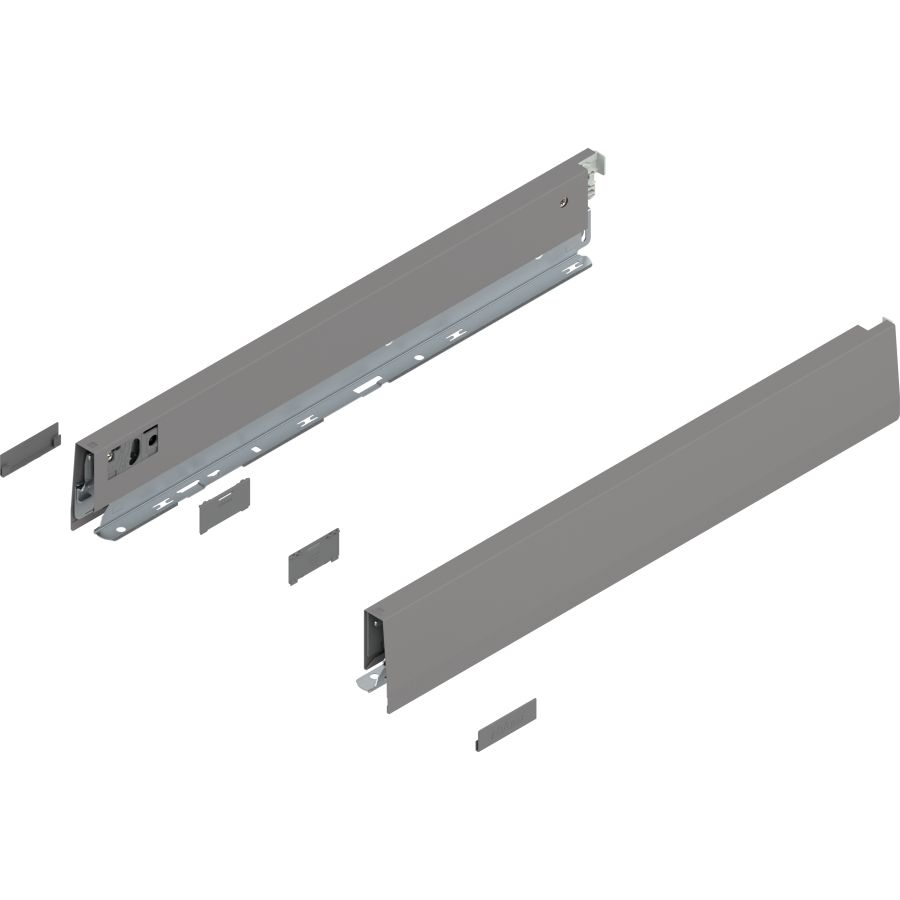MERIVOBOX káva, magasság N (68,5 mm), 470N4502S IG-M NL=450 mm, bal/jobb, takarósapkákkal
