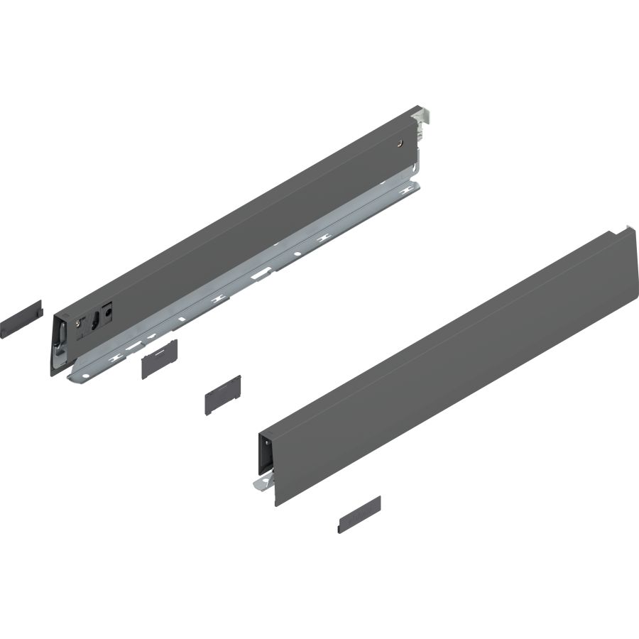 MERIVOBOX káva, magasság N (68,5 mm), 470N4502S OG-M NL=450 mm, bal/jobb, takarósapkákkal