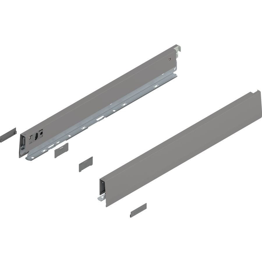 MERIVOBOX káva, magasság N (68,5 mm), 470N5002S IG-M NL=500 mm, bal/jobb, takarósapkákkal
