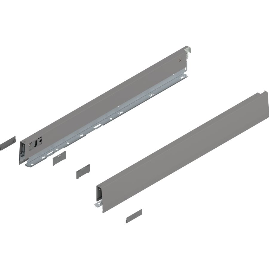 MERIVOBOX káva, magasság N (68,5 mm), 470N5502S IG-M NL=550 mm, bal/jobb, takarósapkákkal