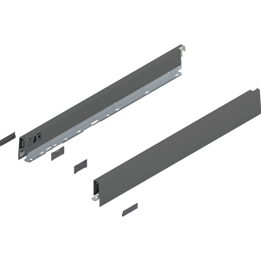 MERIVOBOX káva, magasság N (68,5 mm), 470N5502S OG-M NL=550 mm, bal/jobb, takarósapkákkal