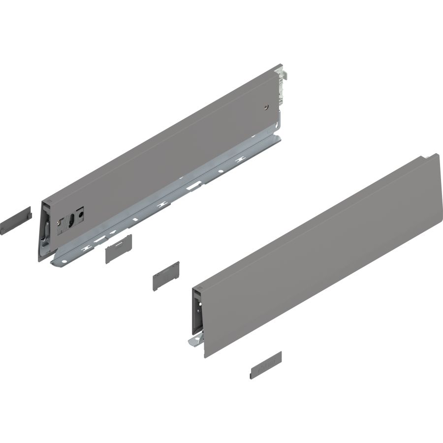 MERIVOBOX káva, magasság M (91 mm), 470M4002S IG-M NL=400 mm, bal/jobb, takarósapkákkal