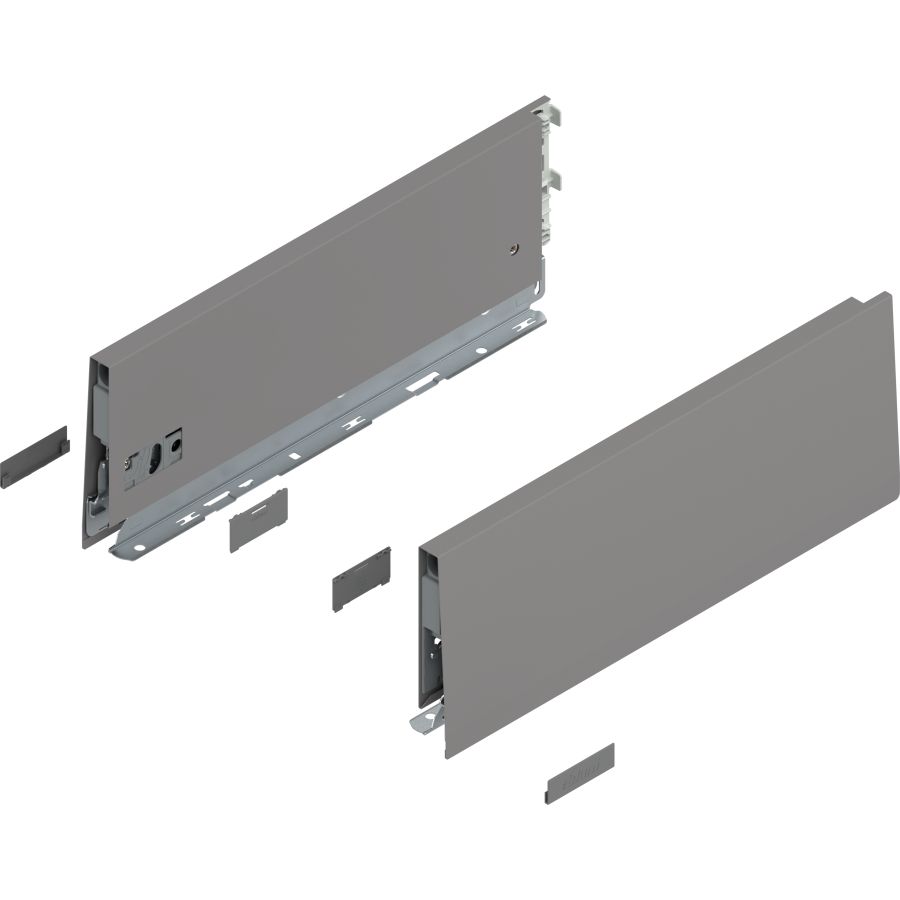 MERIVOBOX káva, magasság K (129 mm), 470K3502S IG-M NL=350 mm, bal/jobb, takarósapkákkal