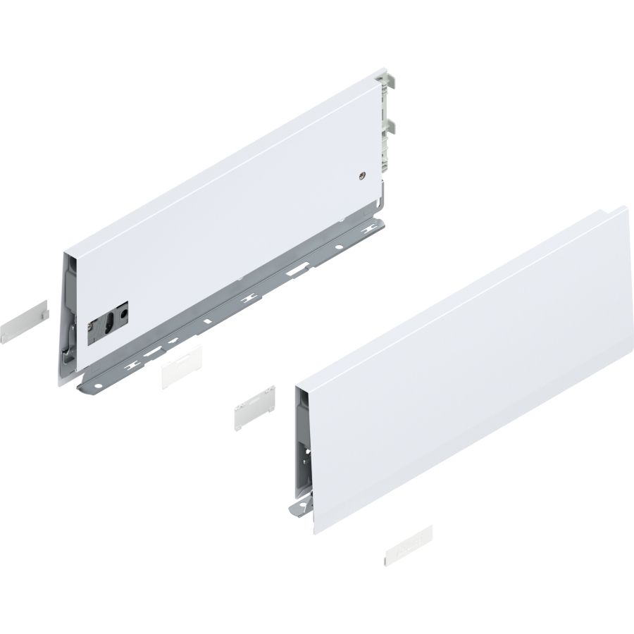 MERIVOBOX káva, magasság K (129 mm), 470K3502S SW-M NL=350 mm, bal/jobb, takarósapkákkal