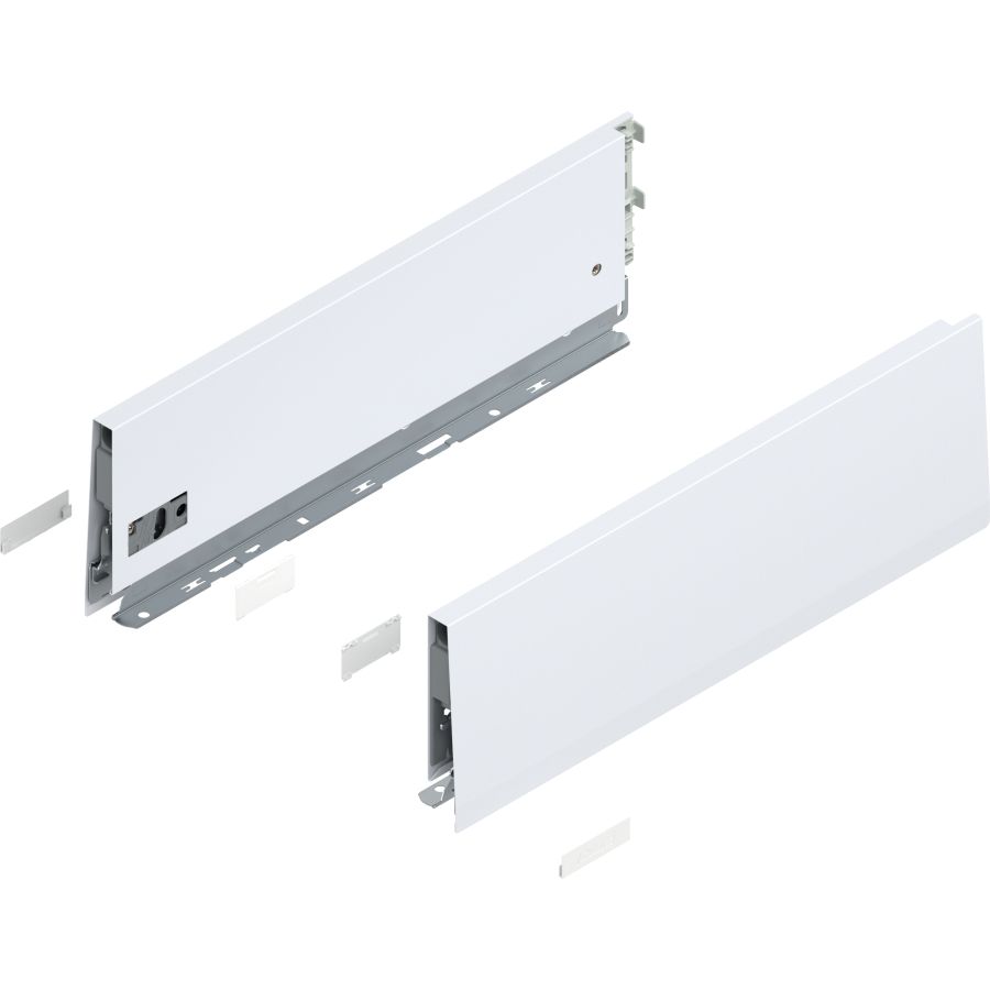 MERIVOBOX káva, magasság K (129 mm), 470K4002S SW-M NL=400 mm, bal/jobb, takarósapkákkal