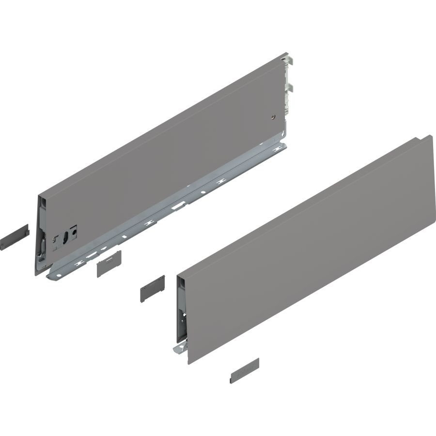 MERIVOBOX káva, magasság K (129 mm), 470K4502S IG-M NL=450 mm, bal/jobb, takarósapkákkal