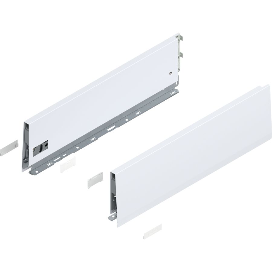 MERIVOBOX káva, magasság K (129 mm), 470K4502S SW-M NL=450 mm, bal/jobb, takarósapkákkal