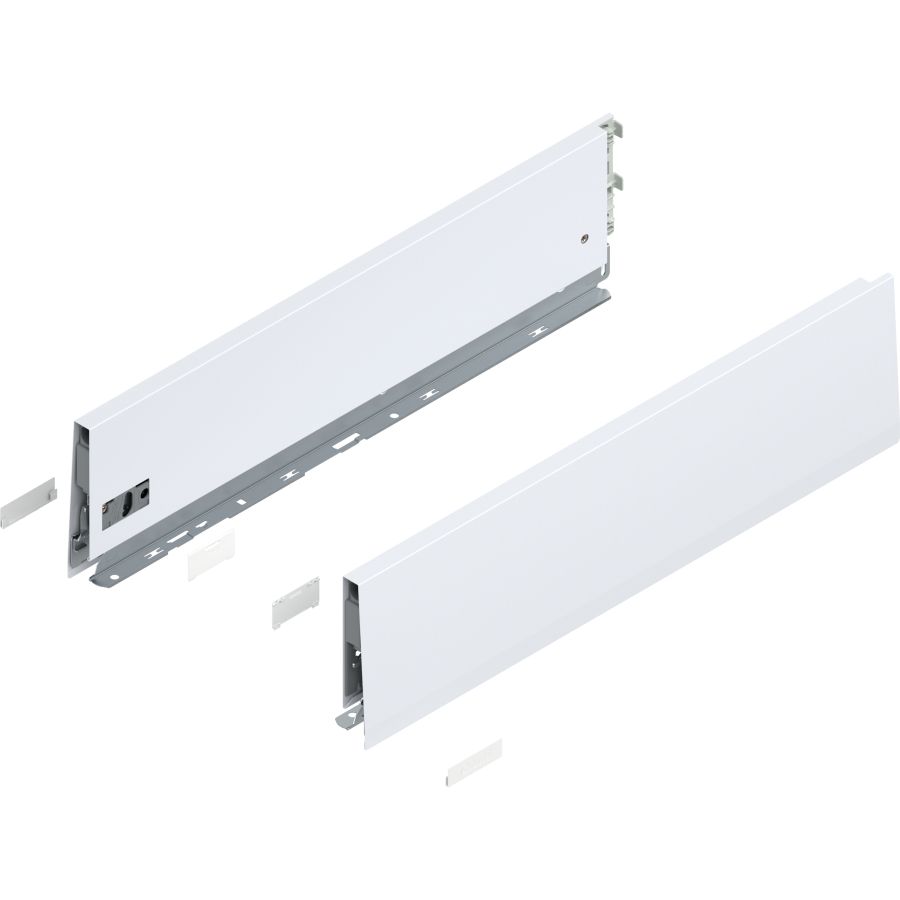 MERIVOBOX káva, magasság K (129 mm), 470K5002S SW-M NL=500 mm, bal/jobb, takarósapkákkal