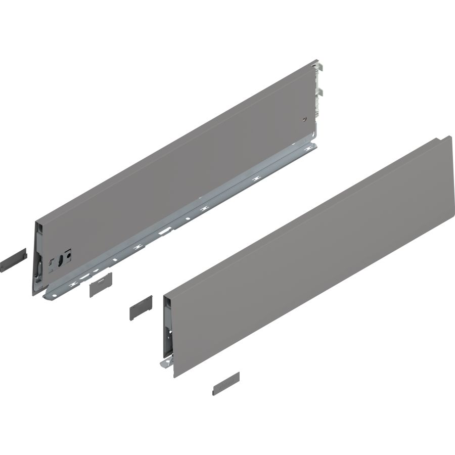 MERIVOBOX káva, magasság K (129 mm), 470K5502S IG-M NL=550 mm, bal/jobb, takarósapkákkal