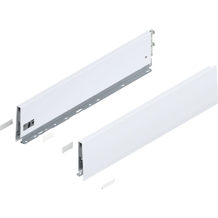 MERIVOBOX káva, magasság K (129 mm), 470K5502S SW-M NL=550 mm, bal/jobb, takarósapkákkal