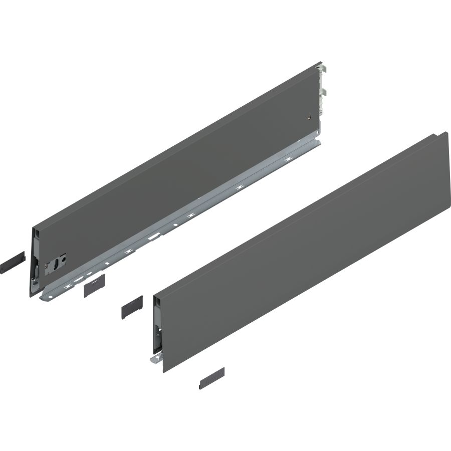 MERIVOBOX káva, magasság K (129 mm), 470K6002S OG-M NL=600 mm, bal/jobb, takarósapkákkal