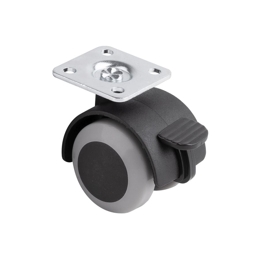 STRONG KERÉK TALPAS FÉKES PUHA SZÜRKE 40mm