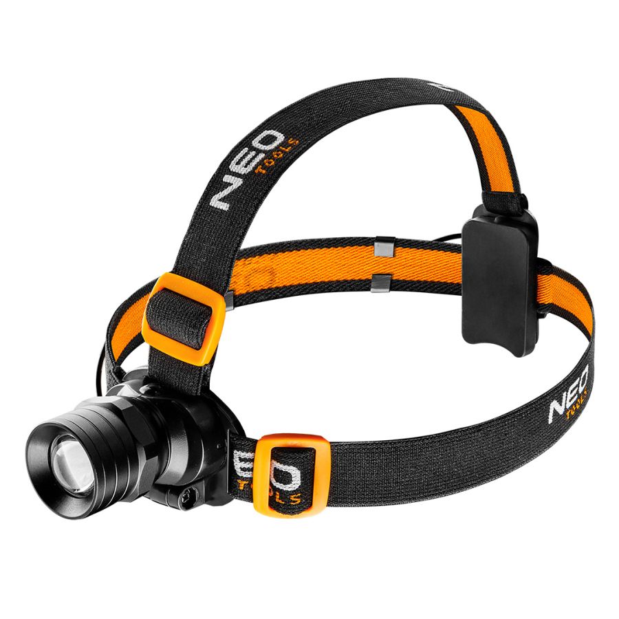 FEJLÁMPA FÓKUSZÁLHATÓ NEO TOOLS 250Lm, 3xAAA 