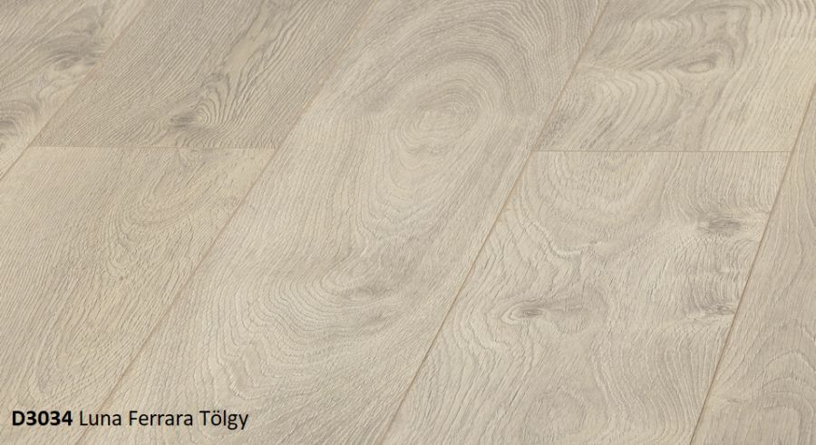 D3034 - FERRARA TÖLGY KRONOPOL MILO (LUN 1380*193 mm, 2,397 m2/cs 8 MM-ES 4 OLDALT FÓZOLT LAMINÁLT PADLÓ